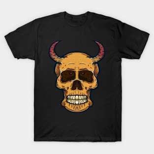 Skull head with horn T-Shirt